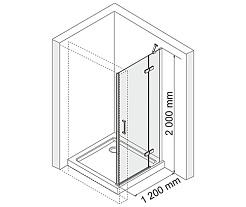 WasserKRAFT Душевая дверь Aller 10H05R – фотография-3